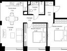 2-к. квартира, 58&nbsp;м²