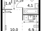 Студия, 25&nbsp;м²