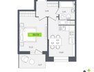 1-к. квартира, 32&nbsp;м²