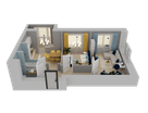 2-к. квартира, 54&nbsp;м²