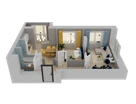 2-к. квартира, 54&nbsp;м²