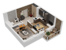 1-к. квартира, 41&nbsp;м²