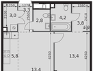 2-к. квартира, 49&nbsp;м²