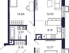 2-к. квартира, 67&nbsp;м²