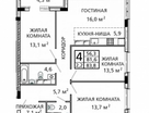 4-к. квартира, 83,8&nbsp;м²
