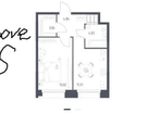 1-к. квартира, 37 м²