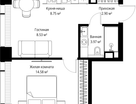 1-к. квартира, 38&nbsp;м²