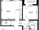 2-к. квартира, 48&nbsp;м²