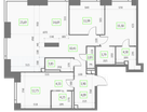 3-к. квартира, 119 м²