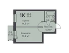 1-к. квартира, 36&nbsp;м²