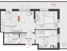 3-к. квартира, 64 м²