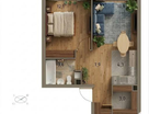 1-к. квартира, 41,8&nbsp;м²
