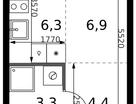 Студия, 20&nbsp;м²