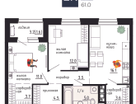 2-к. квартира, 61&nbsp;м²