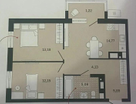2-к. квартира, 55,1&nbsp;м²