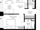 1-к. квартира, 39 м²