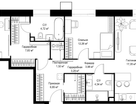 2-к. квартира, 83&nbsp;м²