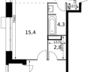 2-к. квартира, 50 м²