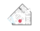 Студия, 48&nbsp;м²