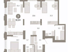 3-к. квартира, 92,3&nbsp;м²
