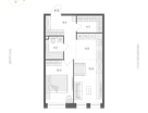 Студия, 48&nbsp;м²