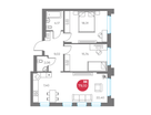 3-к. квартира, 77&nbsp;м²