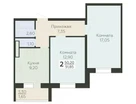 2-к. квартира, 51&nbsp;м²