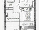 1-к. квартира, 39,4&nbsp;м²