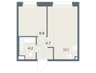 1-к. квартира, 35&nbsp;м²