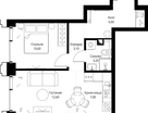 1-к. квартира, 43 м²