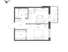 1-к. квартира, 42,5&nbsp;м²