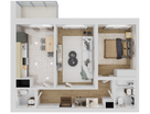 2-к. квартира, 57,9 м²