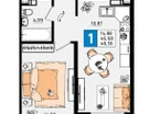 2-к. квартира, 48,4&nbsp;м²