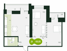 2-к. квартира, 68&nbsp;м²