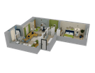 3-к. квартира, 68 м²