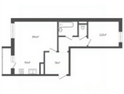 2-к. квартира, 58,9 м²