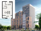 1-к. квартира, 27,7&nbsp;м²