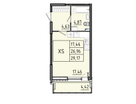Студия, 29 м²