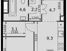 1-к. квартира, 37 м²