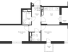 2-к. квартира, 55 м²