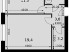 1-к. квартира, 40&nbsp;м²