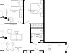 2-к. квартира, 66&nbsp;м²
