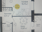 1-к. квартира, 42,6&nbsp;м²