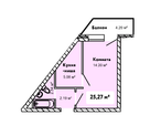 1-к. квартира, 25,3&nbsp;м²