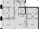 3-к. квартира, 97 м²