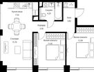 2-к. квартира, 58&nbsp;м²