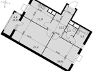 2-к. квартира, 74&nbsp;м²