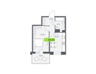 1-к. квартира, 34&nbsp;м²