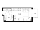 Студия, 26&nbsp;м²