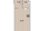 Студия, 28,8 м²